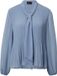 s.Oliver Blouse Dames Lange Mouw Regular Fit Gestreept Vaalblauw Polyester