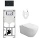 Villeroy & Boch Subway 2.0 DirectFlush CeramicPlus toiletset slimseat zitting - met Geberit reservoir en bedieningsplaat - mat zwart (wit)