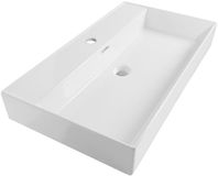 Brauer Lunar Wastafel - 80 cm - Keramiek - Wit
