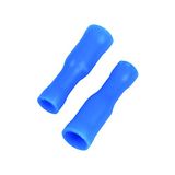Cartrend 10483 blauw ronde steekhulzen knelkoppeling geïsoleerd voor 1,0-2,5mm2, 20 stuks