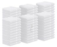 Avalon Towels Katoenen washandjes - (pak van 60) grootte 30 x 30 cm, 100% ringgesponnen katoen, absorberend, zachte gezichtshanddoeken, gymhanddoeken, hotel- en spa-kwaliteit, herbruikbare