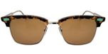 Thom Browne Ues711a-g0003 Lunettes de soleil havane carrées marron 52mm