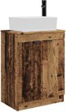 vidaXL Badkamermeubel met Wastafel Oud Hout 54 x 35 x 83 cm