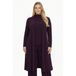 YOEK Plus Size vest - donkerpaars