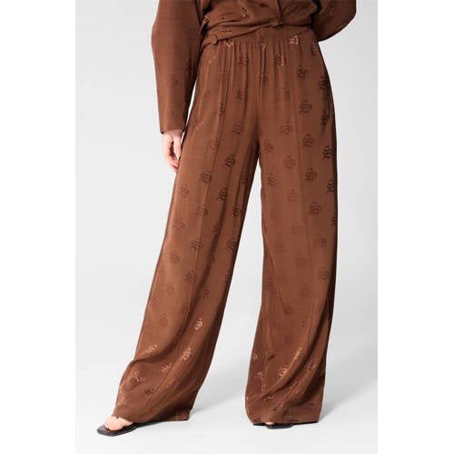 Shoeby high waist broek bruin