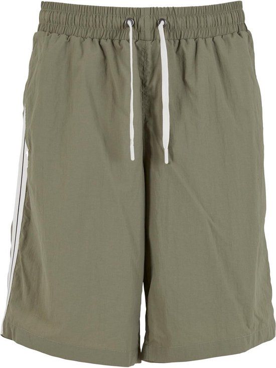 Urban Classics Board With Patched Stripe Heren Zwembroek - olijf - S