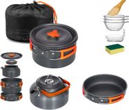 SMH LINE® Camping kookgerei set - Pannenset - Aluminium - 10 delig