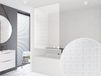 Ensemble rideau de douche 3D Quadro 60x240 cm