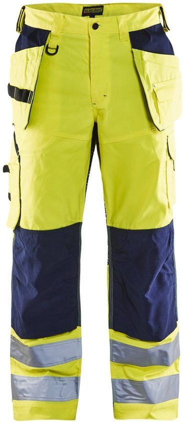 Blåkläder 1565-1811 Werkbroek High vis met ventilatie Geel/Marineblauw maat 60