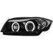 Set AUTO-STYLE Set Koplampen passend voor BMW 3-Serie E90/E91 Sedan/Touring 2005-2008 - Zwart - incl. Angel-Eyes