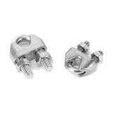 Cyclingcolors 2 x kabelklem staal verzinkt U-connector bout voor staalkabel DIY hantering gereedschap, 3/4 inch (19,05 mm)