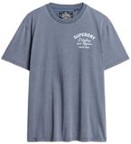 Superdry T-shirt Trade Tools Oversized T-shirt M1012263a Dry Slate Blue Mannen Maat - M