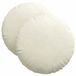 vidaXL Zitkussens 2 stuks Crème Ø 40 x 13 cm Fluweel