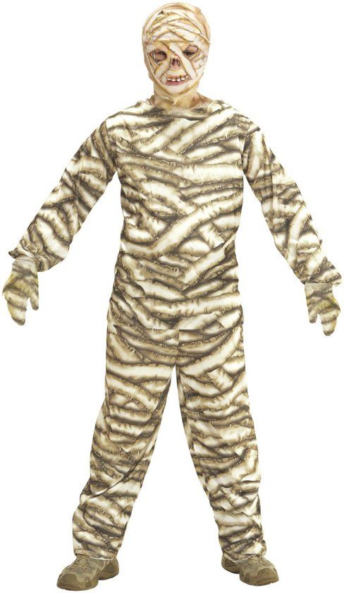 Widmann Mummie Kostuum Afschuwelijke Mummy Meisje Maat 140 Carnaval kostuum Verkleedkleding