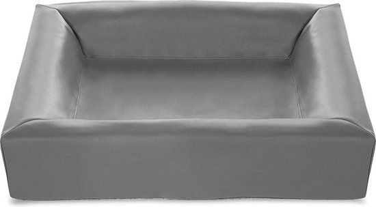 Bia Bed Hondenmand Grijs - 70x60x15 cm - Kunstleer - Afneembare hoes