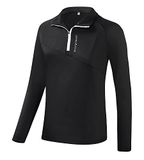 Black Crevice Functioneel damesshirt met ritssluiting