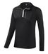 Black Crevice Functioneel damesshirt met ritssluiting