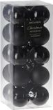 Christmas Decoration Koopman International Kleine kerstballen - 20x st - zwart - 4 cm