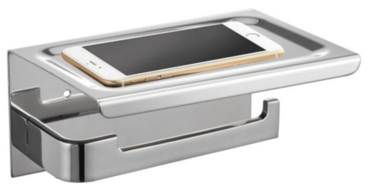 ADW Best Design Phone Toiletrolhouder Chroom - Inclusief Telefoonhouder
