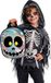 FIESTAS GUIRCA Doodskoptas van metaal (36 x 28 cm), accessoires voor Halloween en Oktoberfest, ideaal voor kinderen en volwassenen, pvc-mand, zilver, zwart