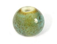Keramische bol blauw diameter 6 mm. 100u.