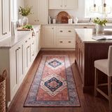 Safavieh Traditioneel tapijt - Tucson Collection - Rood en Blauw - 76 x 305 cm
