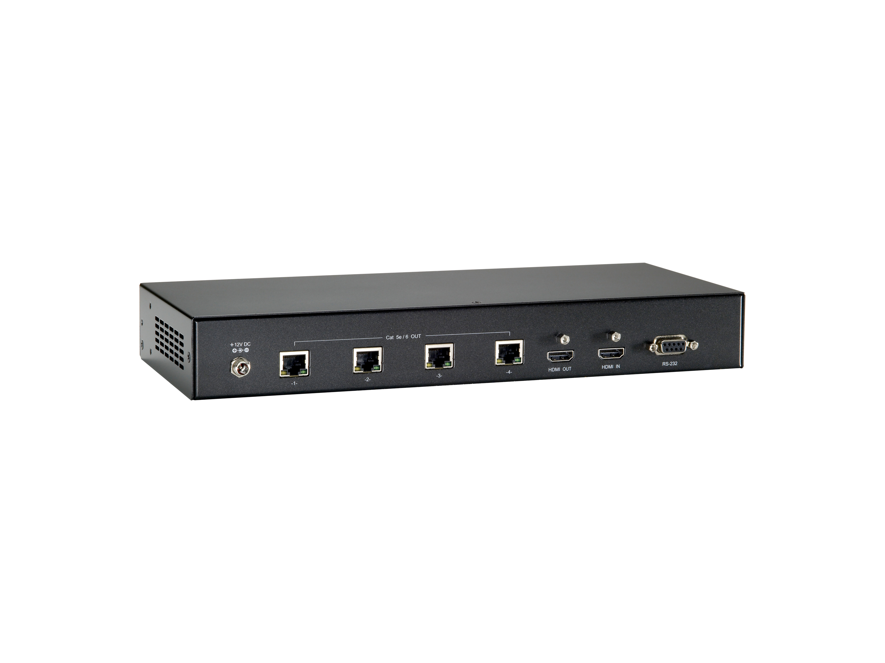 LevelOne HDMI over Cat.5 Transmitter, HDBaseT, 100m, 4 Channel Outputs, 802.3af PoE