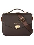 bugatti Schoudertas Ella Classic Bag Darkbrown Donkerbruin
