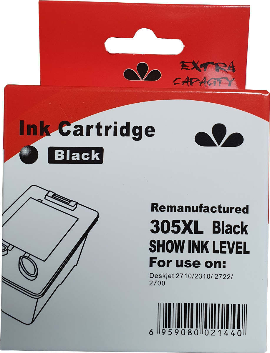 Huismerk HP 305XL cartridge zwart met inktniveau