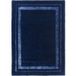 Redook Tapis Salon Et Chambre En Laine 140x200 Bleu Rectangle Fait Main Motif Simple