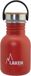 Laken RVS fles Basic Steel Bottle 350ml ,Bamboo S/S Cap - Rouge