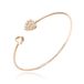 LGT JWLS Bangle Armband met Harten - Gouden Coating
