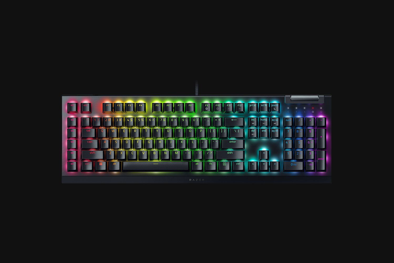 Razer BlackWidow V4 X - Mechanisch Gaming Toetsenbord - Green Switch - QWERTY - Zwart