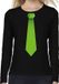 Bellatio Decorations Shoppartners Bv Stropdas groen long sleeve t-shirt zwart voor dames S