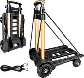 Merkloos Opvouwbare steekwagen - geruisloze slijtvaste PU-tankwielen - 60 kg / 132 lbs capaciteit