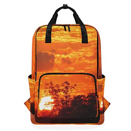 MONTOJ Travel Rugzak Mountain Red Cloud Sunset School Rugzak