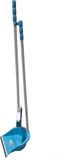 Concorde Stoffer en blik met lange steel - 102 cm - kunststof - blauw