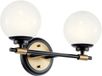 Kichler LED Wandlamp Benno | 2X E27 Max 3W | Black & Champagne Bronze