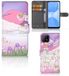 B2Ctelecom OPPO A73 5G Telefoonhoesje met Pasjes Bird Flying
