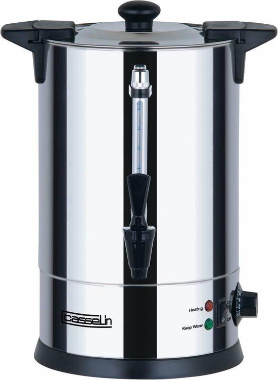 Heetwaterdispenser - 6.8 Liter - RVS - Dubbelwandig - Non-drip Tapkraan
