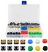 Merkloos Elektrische drukknoppen - 4-polige momentcontactschakeling - Set van 120 stuks