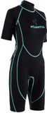 Atlantis Adventure Wetsuit - Shorty - 2mm - Dames - Zwart/Turquoise - 10