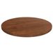 VidaXL Tafelblad rond Ø30x1,5 cm bewerkt massief eikenhout donkerbruin
