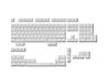 Ranked Lege Premium Keycap-set | 1,4 mm Dikke PBT | Cherry-profiel pour Clavier Mécanique (Blanc, 139 Touches)