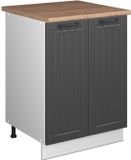 Vicco Wastafelkast Fame-Line, Donkergrijs/Wit, 60 cm