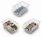 Botle 20 boîtes de tri en plastique transparent, 190 x 123 x 90 mm