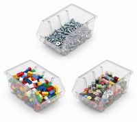 Botle 20 boîtes de tri en plastique transparent, 190 x 123 x 90 mm