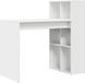 vidaXL Bureau Wit Bewerkt Hout 108 x 55 x 103.5 cm