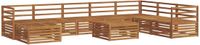 vidaXL - Hoek loungeset - 8 zitplekken - Naturel - Massief Acacia Hout