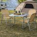 Mojawo Set van 4 campingmeubels, aluminium, 80x60x68 cm, beige